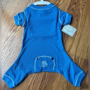 NWT Fab Dog “Nice Butt” Blue Pet Apparel Size Medium